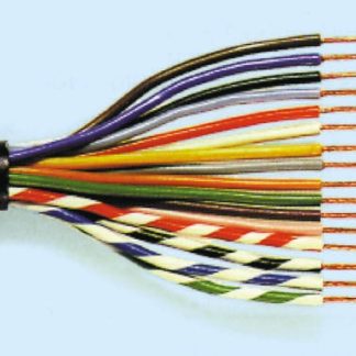 Cavo industriale multipolare non schermato a 12 cond. 0,25 mm², 23 AWG, 49 V, Ø7mm, L. 100m