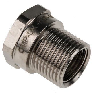 Raccordo per cavi RS PRO, Riduttore in Ottone Nickelato, Argento, filetto M20 → M16, 20mm