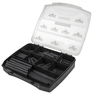 Guaina termorestringente HellermannTyton Ø 1.5 → 18mm, col. Nero, restringimento 3:1, L. 35 → 80mm