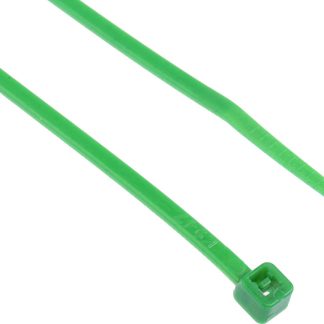 Fascette fermacavi RS PRO in Nylon 66, 203mm x 2,5mm, col. Verde