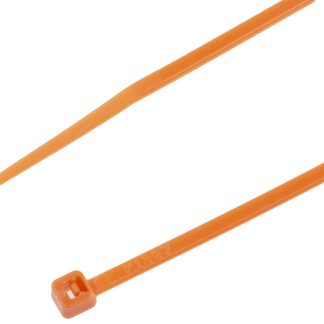 Fascette fermacavi RS PRO in Nylon 66, 203mm x 2,5mm, col. Arancione