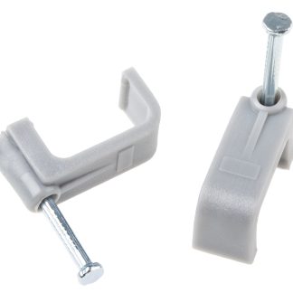 Fermacavo rettangolare RS PRO in PE, 9.9 x 26.6 x 12.9mm, col. Grigio