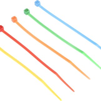 Fascette fermacavi RS PRO in Nylon 66, 100mm x 2,5mm, col. Assortiti