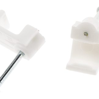 Fermacavo rettangolare RS PRO in PE, 9.9 x 8.5 x 8mm, col. Bianco