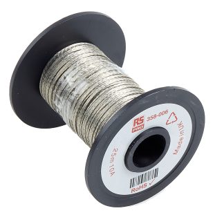Filo intrecciato RS PRO 0,5 mm² CSA, 10 A, 25m