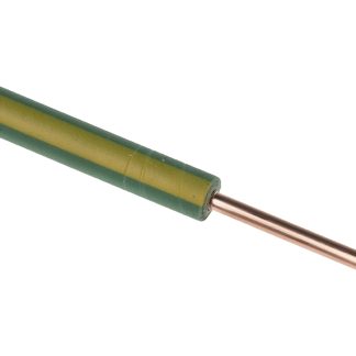 Cavo di collegamento apparecchiature RS PRO, 17 AWG, 600 V, 100m, Verde-Giallo