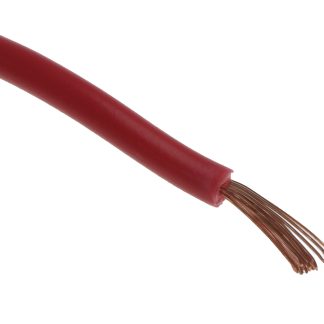 Cavo di collegamento apparecchiature H05V-K RS PRO, 0.75mm², 18 AWG, 500 V, 100m, Rosso, 2491X
