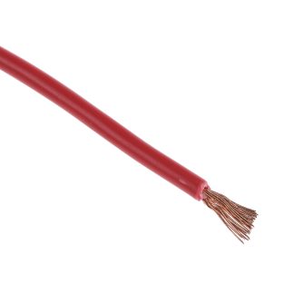 Cavo di collegamento apparecchiature H07V-K RS PRO, 1.5mm², 15 AWG, 750 V, 100m, Rosso, 2491X