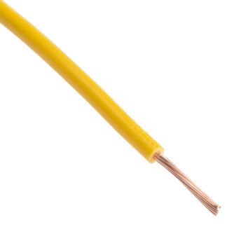 Cavo di collegamento apparecchiature H07V-K RS PRO, 1.5mm², 15 AWG, 750 V, 100m, Giallo, 2491X