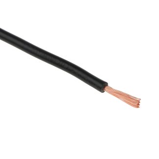 Cavo di collegamento apparecchiature H07V-K RS PRO, 2.5mm², 13 AWG, 750 V, 100m, Nero, 2491X