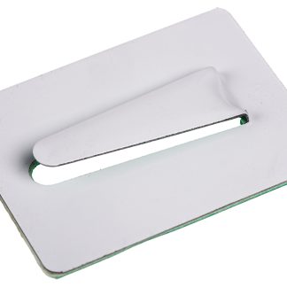 Fermacavo HellermannTyton in Acciaio placcato, Ø fascio 16mm max, 54 x 38mm, col. Bianco, Autoadesivo