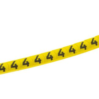 Segnacavo HellermannTyton A scorrimento, Ømin 1mm, Ømax 3mm, lunghezza 3.5mm, confez. da 1000pz No 4