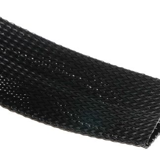 Guaina per cavi intrecciata RS PRO in PET, Ø 40mm, L. 5m, col. Nero, espandibile
