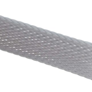 Guaina per cavi intrecciata RS PRO in PET, Ø 20mm, L. 5m, col. Grigio, espandibile
