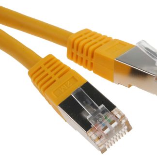 Cavo Ethernet Cat6 (S/FTP) RS PRO, guaina in PVC col. Giallo, L. 2m, Con terminazione