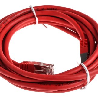 Cavo Ethernet Cat6 (S/FTP) RS PRO, guaina in PVC col. Rosso, L. 3m, Con terminazione