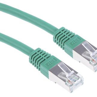 Cavo Ethernet Cat6 (S/FTP) RS PRO, guaina in PVC col. Verde, L. 10m, Con terminazione