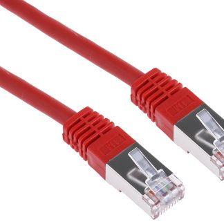 Cavo Ethernet Cat6 (S/FTP) RS PRO, guaina in PVC col. Rosso, L. 1m, Con terminazione