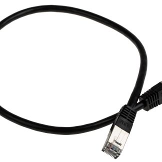 Cavo Ethernet Cat6 (S/FTP) RS PRO, guaina in PVC col. Nero, L. 0.5m, Con terminazione