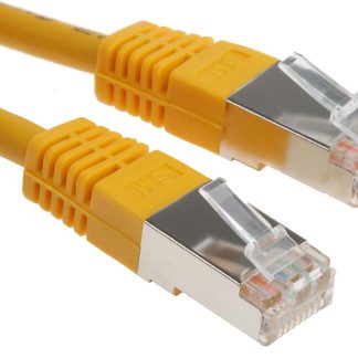 Cavo Ethernet Cat6 (S/FTP) RS PRO, guaina in PVC col. Giallo, L. 5m, Con terminazione