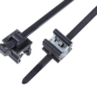 Fascette fermacavi HellermannTyton T50ROSEC20 in PA 6,6 stabilizzato al calore, 200mm x 4,6 mm, col. Nero