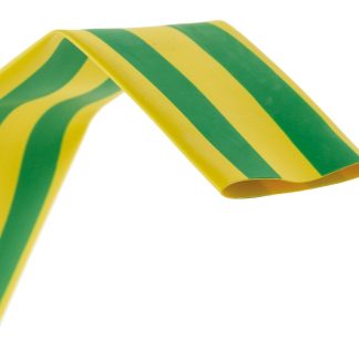 Guaina termorestringente HellermannTyton Ø 18mm, col. Verde/Giallo, restringimento 3:1, L. 4m
