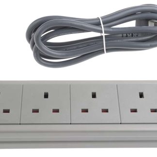 Multipresa RS PRO 2m, 4 prese, spina tipo G - UK, 230 V c.a., 13A