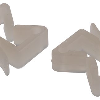 Clip a staffa RS PRO in Nylon 66, Ø fascio 10.2mm max, 15.9 x 5.6mm, col. Bianco