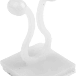 Clip fermacavi RS PRO in Nylon 66, Ø fascio 10mm max, 27.5 x 17.4mm, col. , Autoadesivo