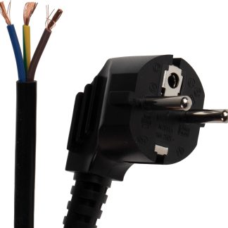 Cavo di alimentazione RS PRO Senza terminazione/Spina tedesca Schuko di tipo F, 10 A, 250 V, L. 2m