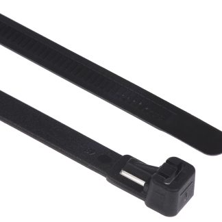 Fascette fermacavi HellermannTyton REL250 in Nylon 66, 250mm x 7,6 mm, col. Nero