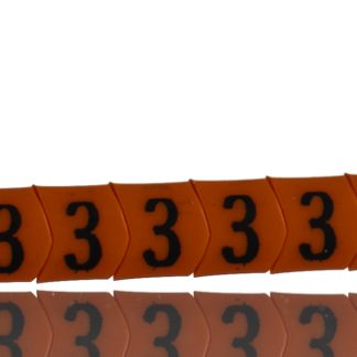 Segnacavo HellermannTyton A scorrimento, Ømin 2mm, Ømax 5mm, lunghezza 3.5mm, confez. da 250pz No 3