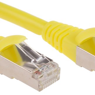 Cavo Ethernet Cat6 (F/UTP) RS PRO, guaina in LSZH col. Giallo, L. 3m, Con terminazione