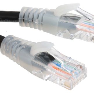 Cavo Ethernet Cat5e (U/UTP) RS PRO, guaina in PVC col. Nero, L. 5m, Con terminazione
