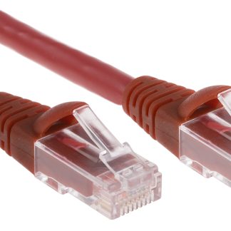 Cavo Ethernet Cat6 (U/UTP) RS PRO, guaina in LSZH col. Rosso, L. 10m, Con terminazione