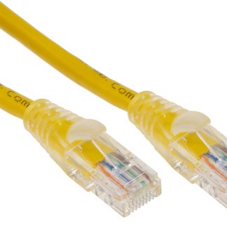 Cavo Ethernet Cat5e (U/UTP) RS PRO, guaina in PVC col. Giallo, L. 2m, Con terminazione