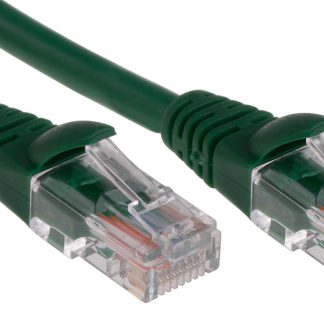 Cavo Ethernet Cat5e (U/UTP) RS PRO, guaina in LSZH col. Verde, L. 1m, Con terminazione
