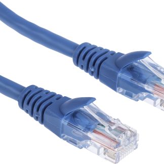 Cavo Ethernet Cat5e (U/UTP) RS PRO, guaina in PVC col. Blu, L. 5m, Con terminazione