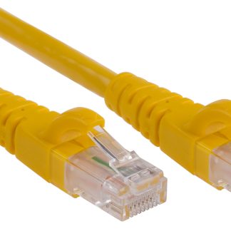 Cavo Ethernet Cat6 (U/UTP) RS PRO, guaina in PVC col. Giallo, L. 5m, Con terminazione