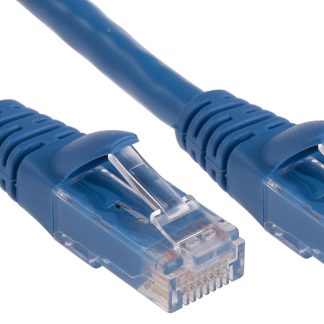 Cavo Ethernet Cat6 (U/UTP) RS PRO, guaina in PVC col. Blu, L. 1m, Con terminazione