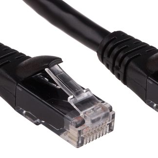 Cavo Ethernet Cat6 (U/UTP) RS PRO, guaina in PVC col. Nero, L. 1m, Con terminazione