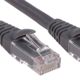 Cavo Ethernet Cat6 (U/UTP) RS PRO, guaina in LSZH col. Grigio, L. 1m, Con terminazione