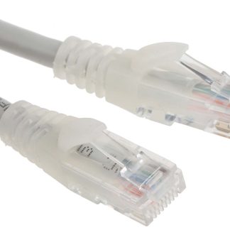 Cavo Ethernet Cat6 (U/UTP) RS PRO, guaina in PVC col. Grigio, L. 1m, Con terminazione