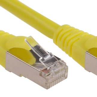 Cavo Ethernet Cat6 (F/UTP) RS PRO, guaina in LSZH col. Giallo, L. 10m, Con terminazione