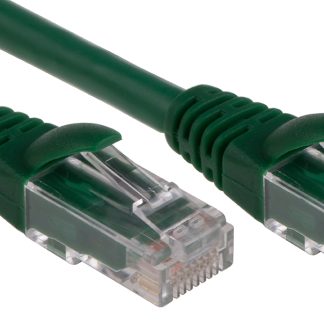 Cavo Ethernet Cat6 (U/UTP) RS PRO, guaina in LSZH col. Verde, L. 2m, Con terminazione