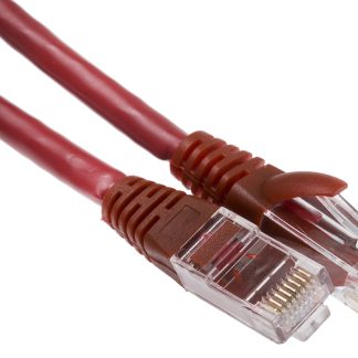Cavo Ethernet Cat6 (U/UTP) RS PRO, guaina in LSZH col. Rosso, L. 0.5m, Con terminazione