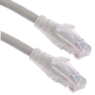 Cavo Ethernet Cat6 (U/UTP) RS PRO, guaina in PVC col. Grigio, L. 5m, Con terminazione