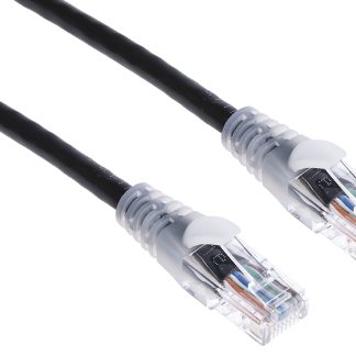 Cavo Ethernet Cat5e (U/UTP) RS PRO, guaina in PVC col. Nero, L. 3m, Con terminazione