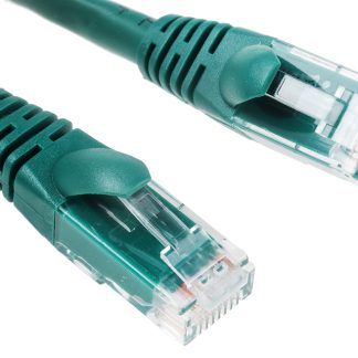 Cavo Ethernet Cat6 (U/UTP) RS PRO, guaina in PVC col. Verde, L. 0.5m, Con terminazione
