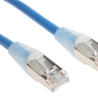 Cavo Ethernet Cat5e (F/UTP) RS PRO, guaina in PVC col. Blu, L. 1m, Con terminazione